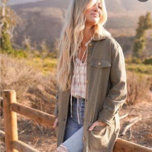 ⚜️Women's Long Olive Green Jacket